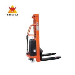 NIULI Electric Forklift Pallet Lifter 1.5Ton 1.6M Semi Electric Pallet Stacker