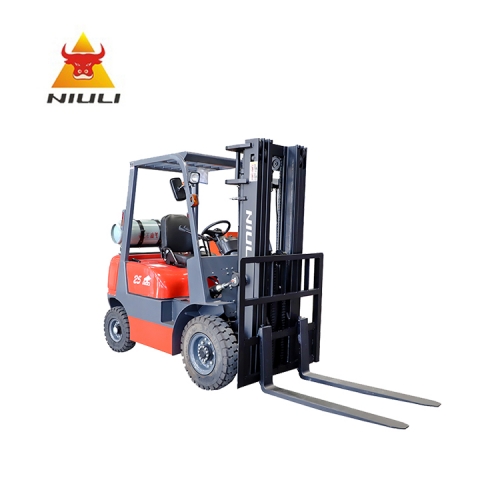 2.5T NIULI  cpapacity gasoline LPG forklift truck with  K25 engine