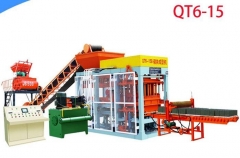 QT6-15 fully automatic hydraulic cement block making machine, brick machine for sale