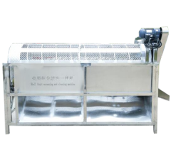 Macadamia screening and cleaning machine