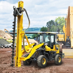 HW936X Wheeled loader Borehole Drilling Pile Driver Machine